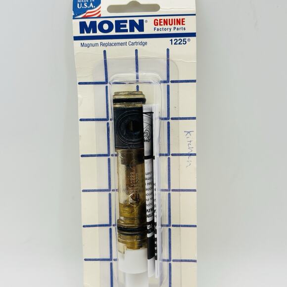 Genuine MOEN 1225 Magnum Single Handle Faucet Cartridge Sealed New In Packaging - Picture 2 of 9